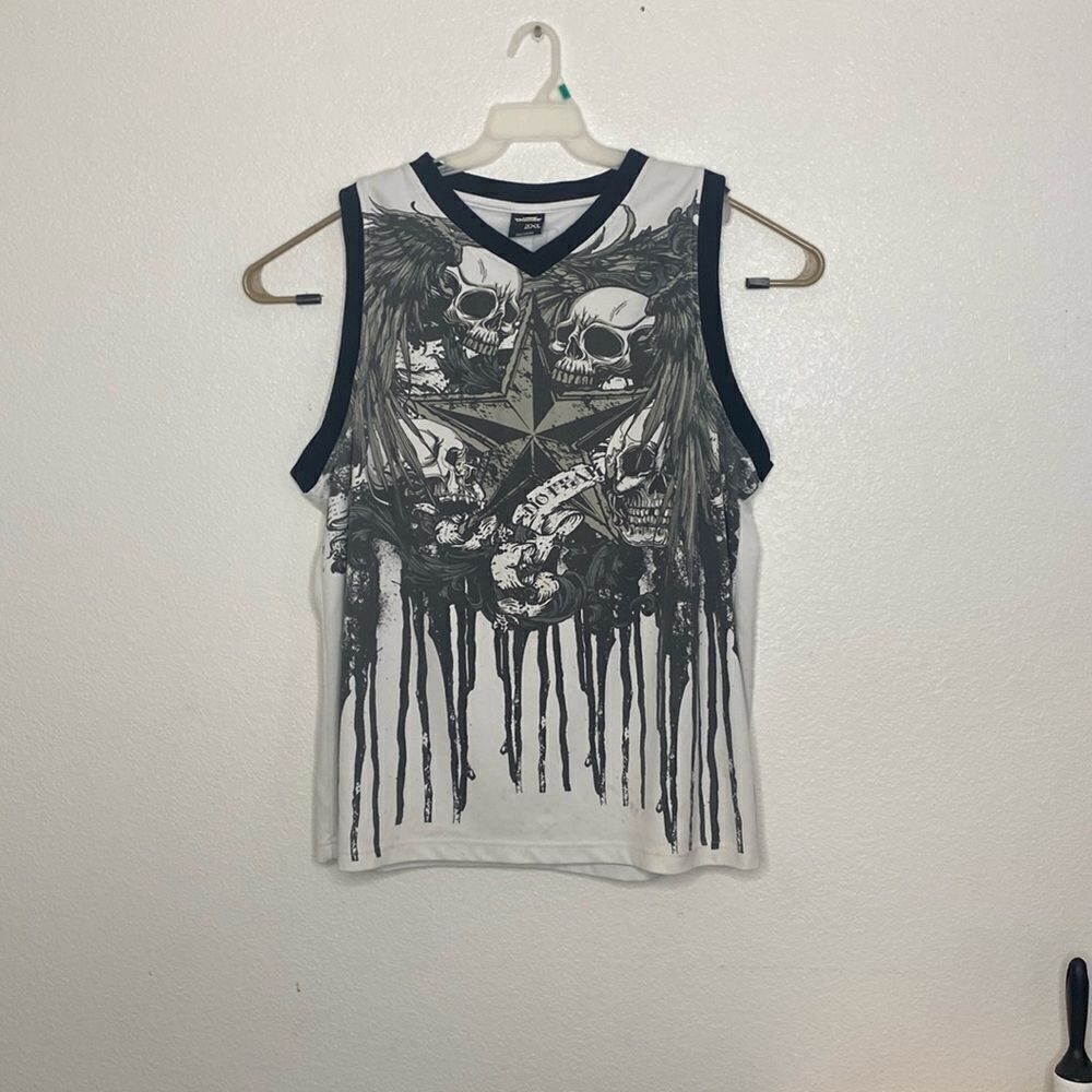 NO FEAR Men’s Tank Top with Skull Print Size 3XL